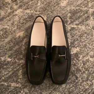 Tods black loafers